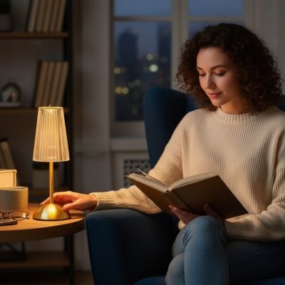 Lampe de table rechargeable